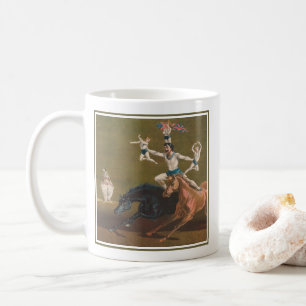 Taza De Café Acróbatas A Caballo.