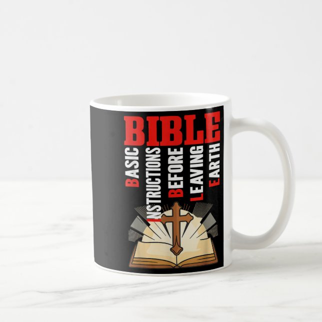 Taza De Café Acrónimo de la Biblia - Instrucciones básicas ante (Derecha)