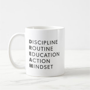 Taza De Café Acrónimo de sueño - Grind, Gym, Hustle, Success, M