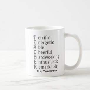 Taza De Café Acrónimo para profesores
