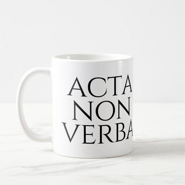 Taza De Café Acta Non Verba (Izquierda)