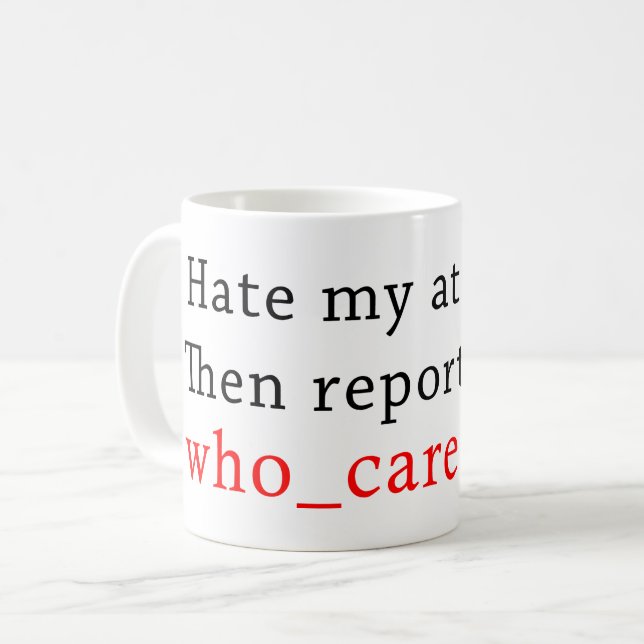 Taza De Café actitud (Anverso izquierdo)