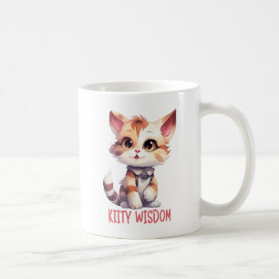 Taza De Café Actitud de gato despreocupada - Diseño felino lúdi