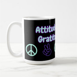 Taza De Café Actitud de Gratitude Coffee Mug Sober Life