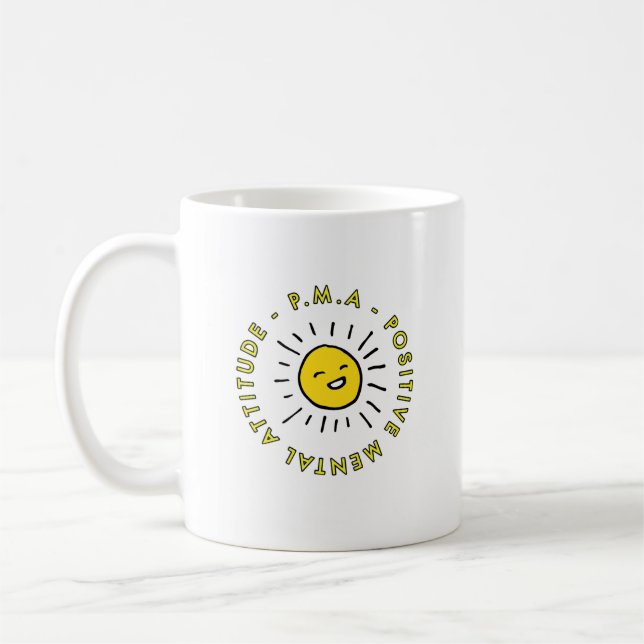 Taza De Café Actitud mental positiva (Izquierda)