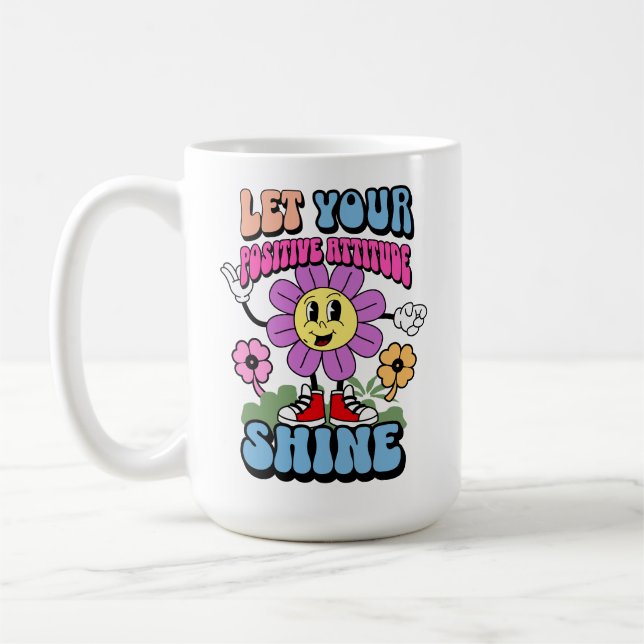 Taza De Café Actitud positiva Motivacional Inspiradora (Izquierda)