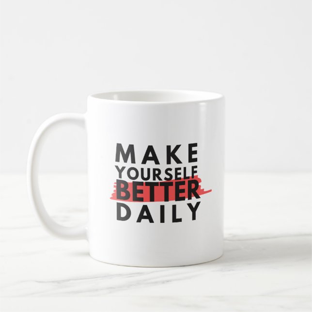Taza De Café actitud positiva motivaciones palabras positivas (Izquierda)
