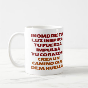 TAZA DE CAFÉ ACTITUD POSITIVA REGALO PERSONALIZADO(NOMBRE)