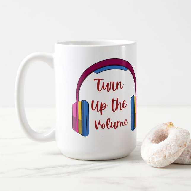 Taza De Café Activar el volumen en un (Con donut)