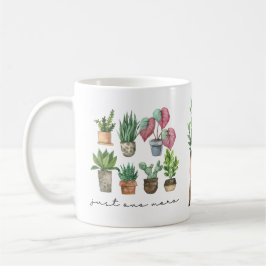 Taza De Café Actividad vegetal sólo una planta más con nombre