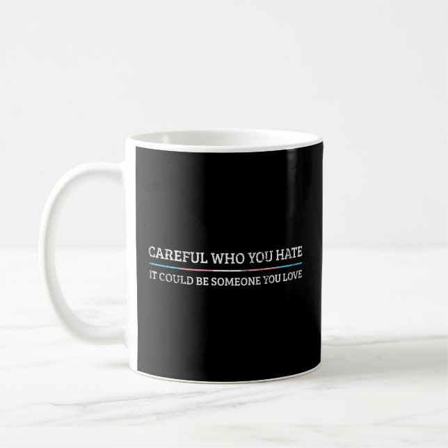 Taza De Café Activismo transgénero Lgbtqi Orgullo (Izquierda)