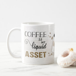 Taza De Café Activo Líquido de Café Contable