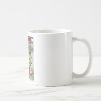 Taza De Café Acto mágico del vintage francés del mago del ~ de