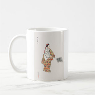 Taza De Café Actor Hanjo pintura japonesa Kogyo Tsukioka