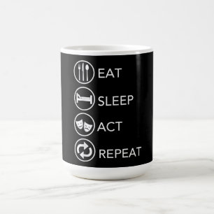 Taza De Café Actores que actúen como regalo de repetición de la