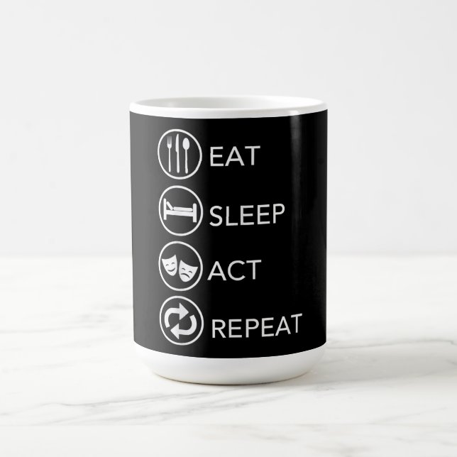 Taza De Café Actores que actúen como regalo de repetición de la (Centro)