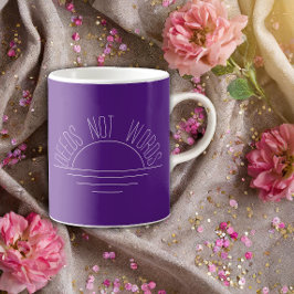 Taza De Café Actos inspiradores de Sunrise no palabras para gra