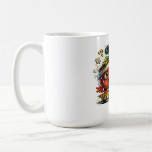 Taza De Café Actualmente almacenando introvertido retro diverti