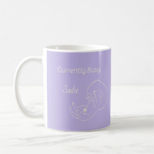 Taza De Café Actualmente Ocupada Mamá Perro Labrador Retriever 