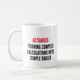 Taza De Café Actuarios: convertir cálculos complejos en