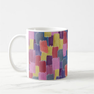Taza De Café acuarela abstracta: fondo salpicado sin costuras.