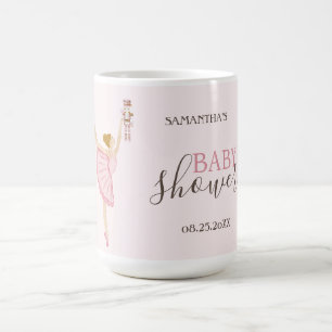Taza De Café Acuarela Bailarina Cascanueces Baby Shower Rosa