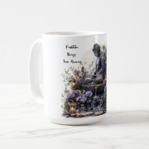 Taza De Café Acuarela Buda Garden Harmony Mug