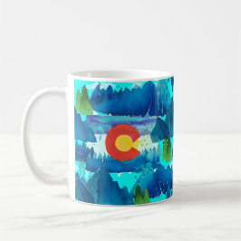 Taza De Café Acuarela Colorado
