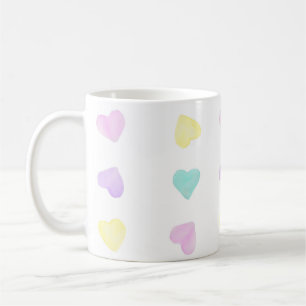 Taza De Café Acuarela Convo Heartz Gran Trama