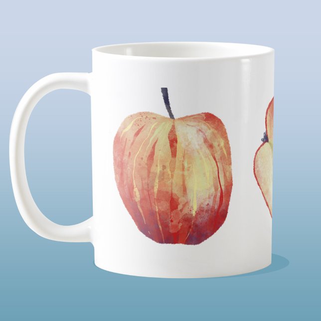 Taza De Café Acuarela de Apple (Subido por el creador)