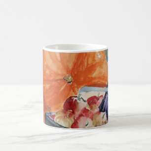 Taza De Café acuarela de fruta de otoño