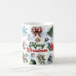 Taza De Café Acuarela de navidades