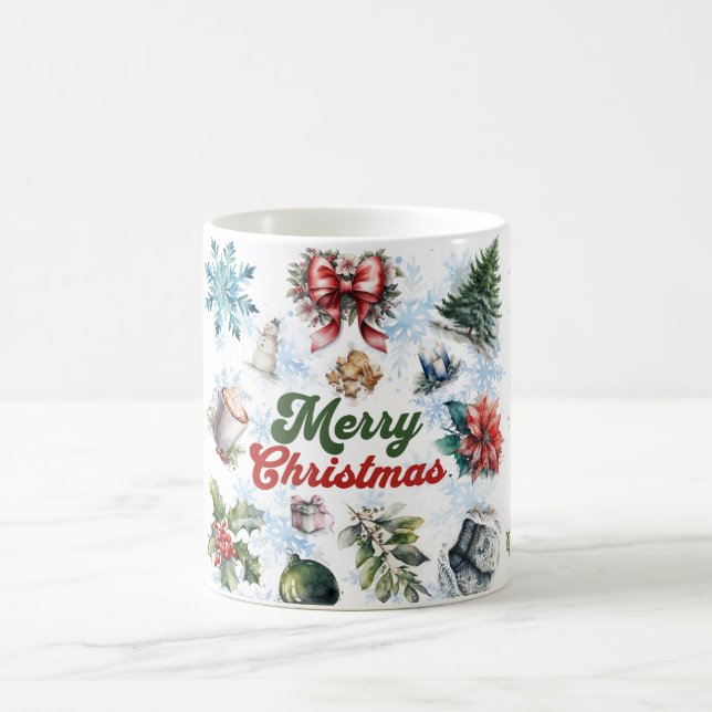 Taza De Café Acuarela de navidades (Centro)