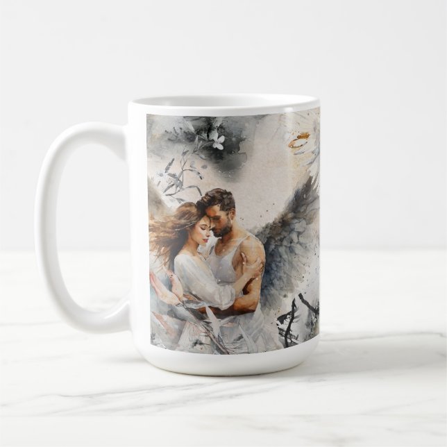 Taza De Café Acuarela de Noviembre (Izquierda)