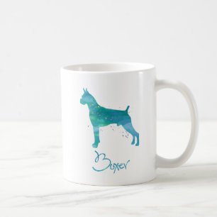 Taza De Café Acuarela de perro de Boxer