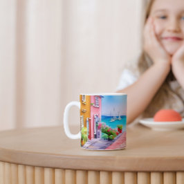 Taza De Café Acuarela de Sunset Village Seaside