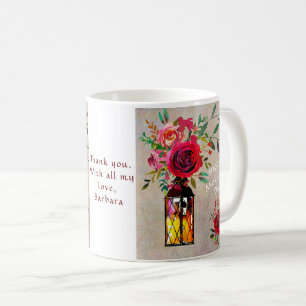Taza De Café Acuarela del asombroso Día de la Madre Floral  