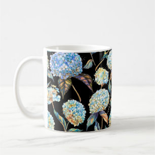 Taza De Café acuarela dibujada a mano patrón transparente con