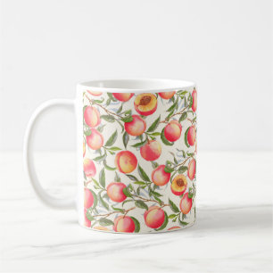 Taza De Café acuarela dibujada a mano patrón transparente con n