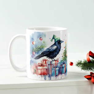 Taza De Café Acuarela Festividad Navidades de cuerdas
