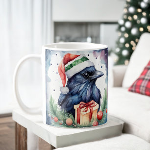 Taza De Café Acuarela Festividad Navidades de cuerdas