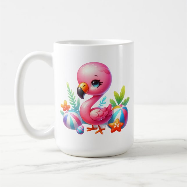 Taza De Café Acuarela Flamingo Clipart-95059 (Izquierda)