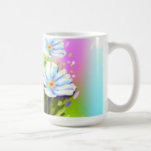Taza De Café Acuarela Flores Mug