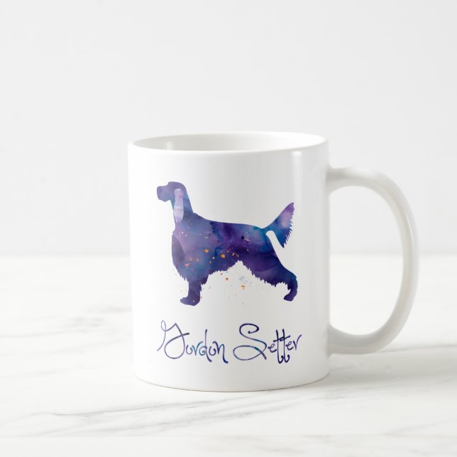 Taza De Café acuarela Gordon Setter (Derecha)