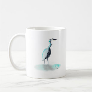 Taza De Café Acuarela Gran Perla Azul