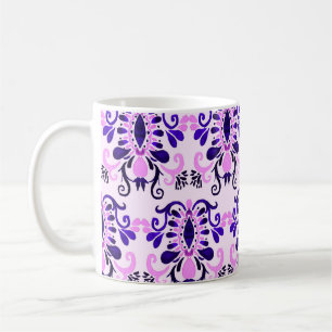 Taza De Café Acuarela Ikat: La etnia tribal no tiene foco