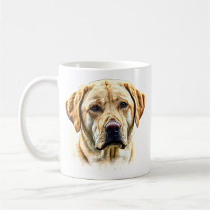 Taza De Café Acuarela Labrador Recuperador