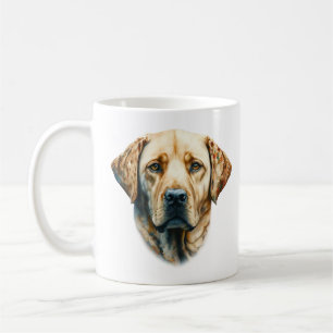 Taza De Café Acuarela Labrador Recuperador
