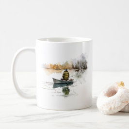 Taza De Café Acuarela Lago de Pesca - Fisherman Mug
