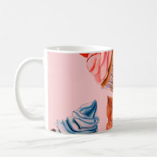 Taza De Café Acuarela ocupa un patrón de fondo ininterrumpido,